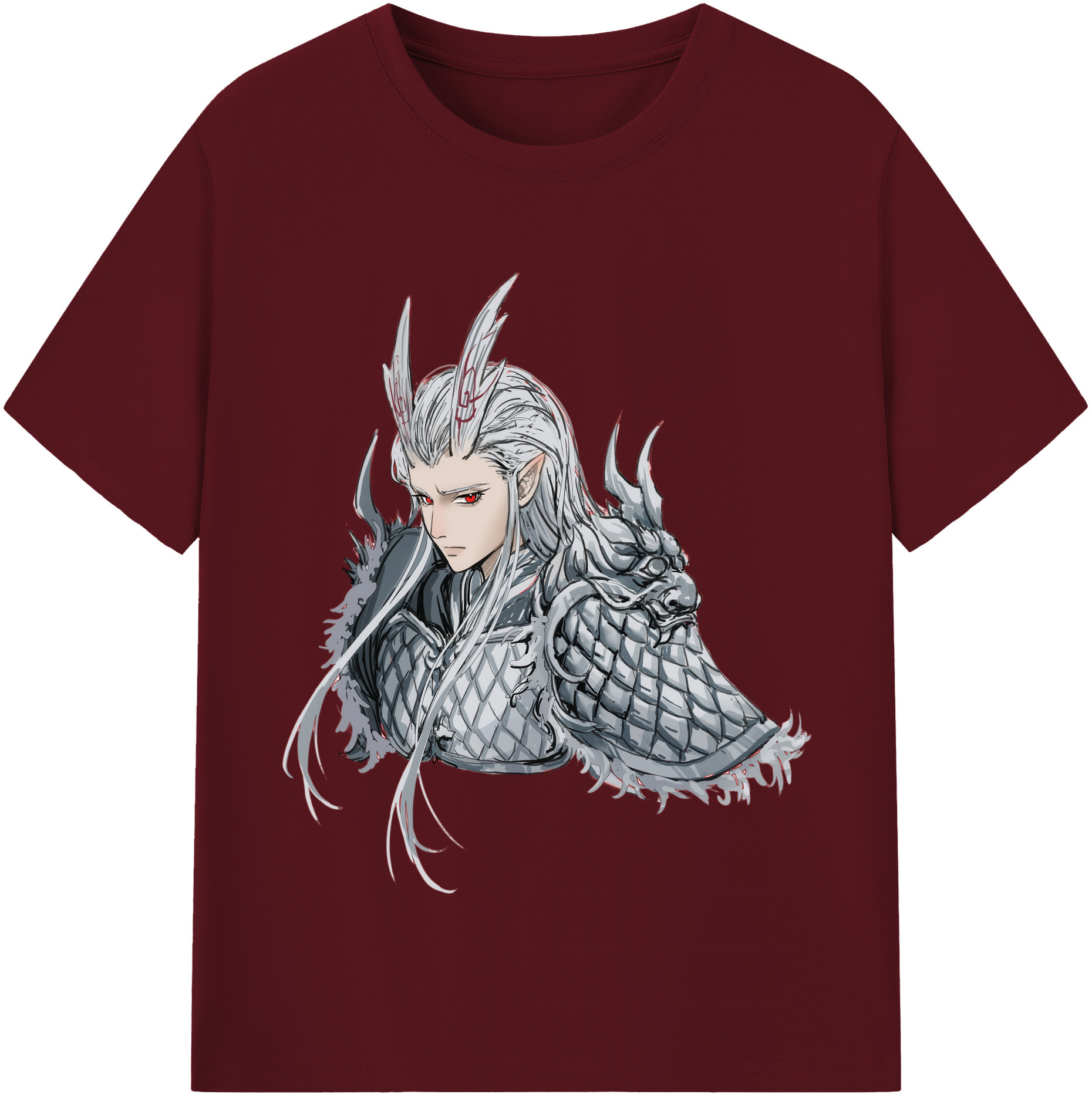 （画像用） Ne Zha 2 ナタ 魔童の大暴れ 綿100％半袖Tシャツ（フロントプリント）